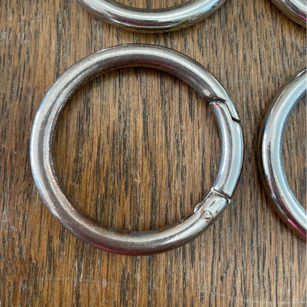 Miche Silver Interchangeable Round Carabiners Lar… - image 5